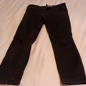 Black  jean Ann Taylor leggin  crop